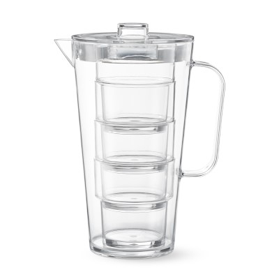 Outdoor Pitcher with Stacking Tumblers - Image 1