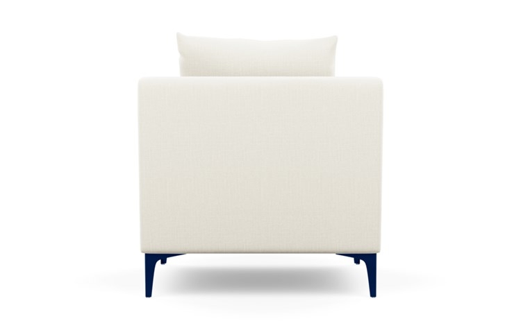 Sloan Petite Chair with Ivory Fabric and Matte Indigo legs - Image 3