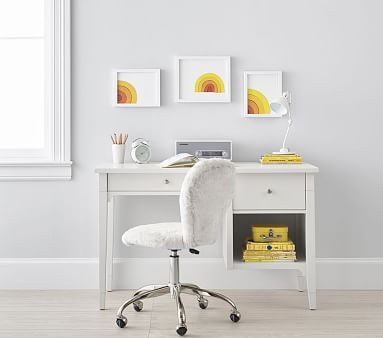 Morgan Storage Desk, Simply White, Standard UPS Delivery - Image 3