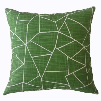 Fern Geometric Cotton Pillow - Image 0