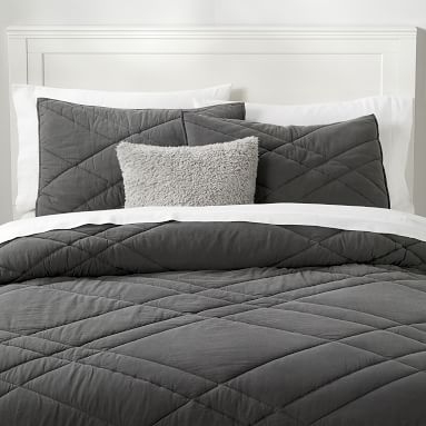 Ryder Rugged Quilt, Full/Queen, Faded Black - Image 2