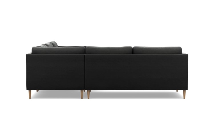 Oliver Corner Sectional with Smoke Fabric and Natural Oak legs - Image 3