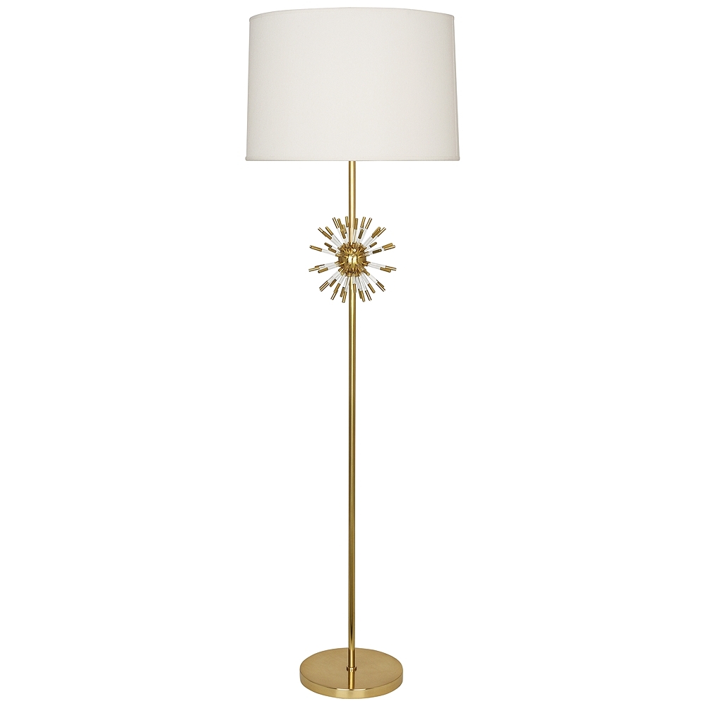 Robert Abbey Andromeda Modern Brass Floor Lamp - Style # 41C70 - Image 0
