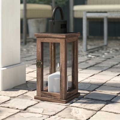 Wood/Glass Lantern - Image 0