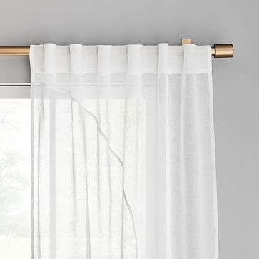 Modern Circle Contrast Curtain, Set of 2, Stone White,/Frost Gray, 48"x108" - Image 2