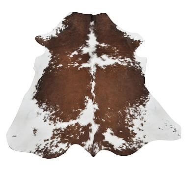 Cow Hide Rug, Brown & White - Image 0