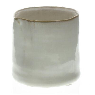 Bower Ceramic Vase - Sm Wide - Fancy White (Set of 4) - Image 0