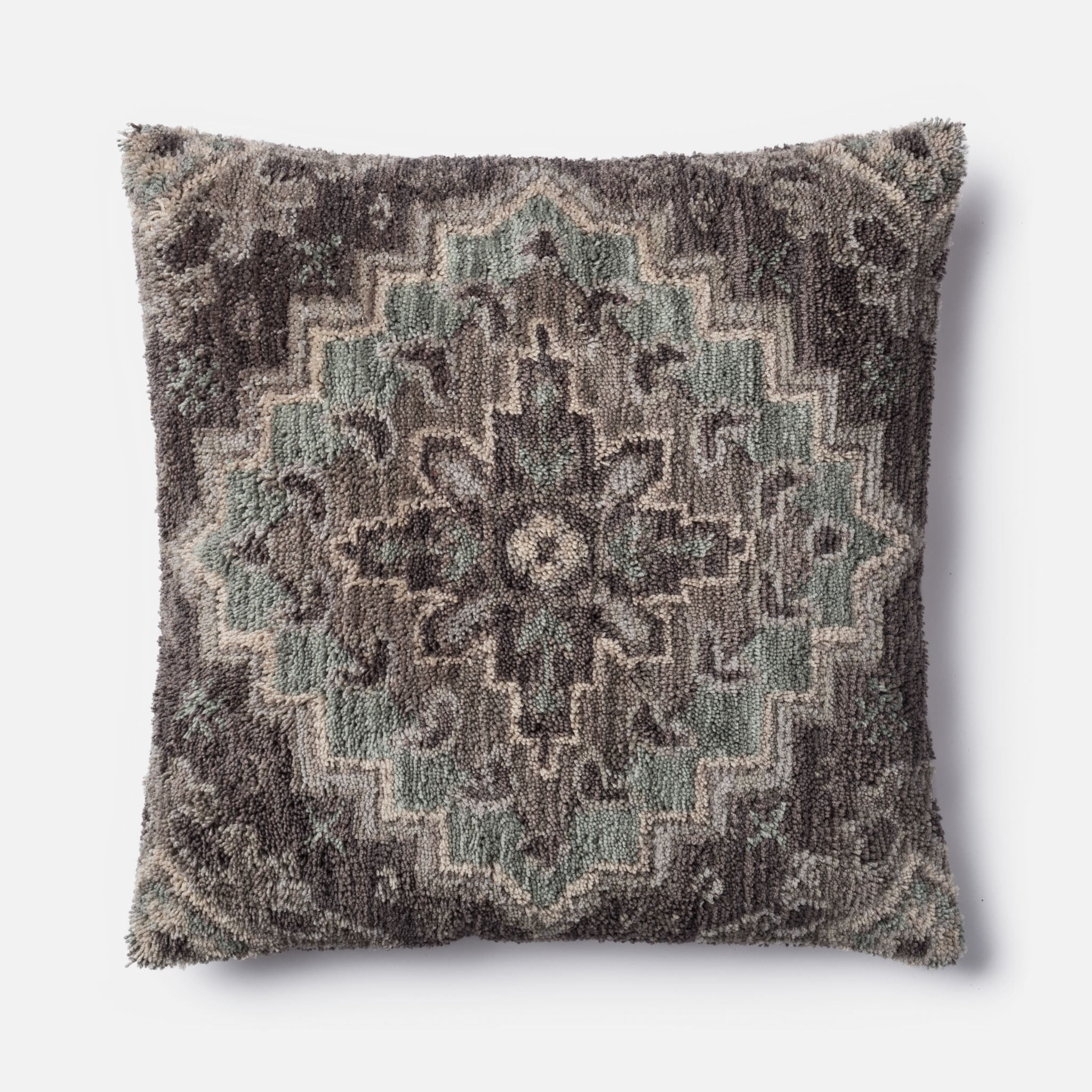 PILLOWS - GREY - 22" X 22" Cover w/Down - Image 0