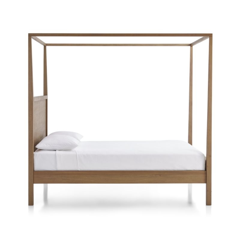 Keane Driftwood Queen Canopy Bed - Image 1