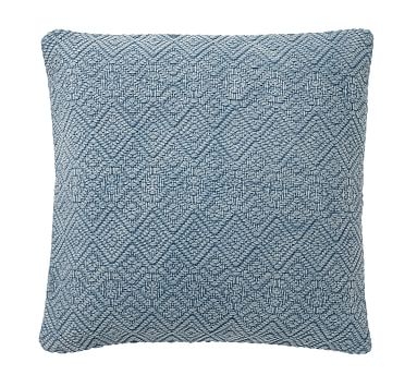 Washed Diamond Pillow Cover, 20", Blue Dusk - Image 0