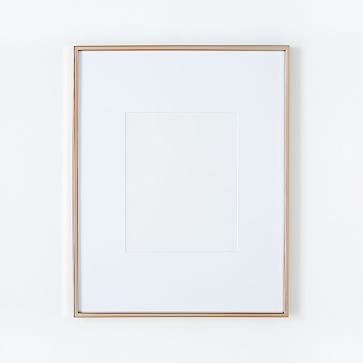Gallery Frame, Rose Gold, 8" x 10" (15" x 19" without mat) - Image 0