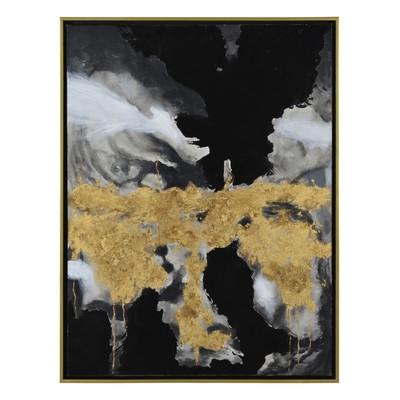 'Smoke' Framed Painting Print on Canvas - Image 0