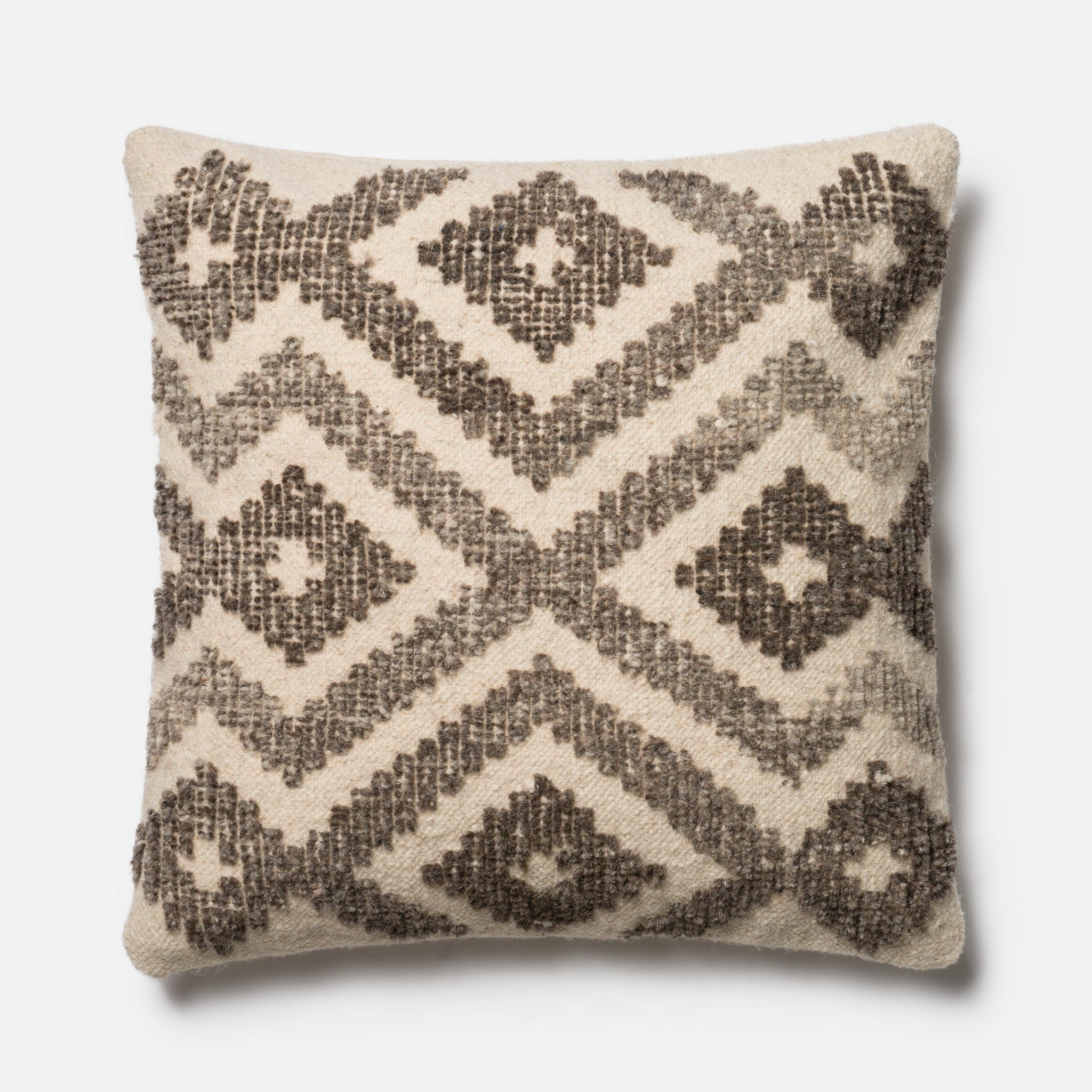 PILLOWS - IVORY / GREY - 22" X 22" Cover Only - Image 0