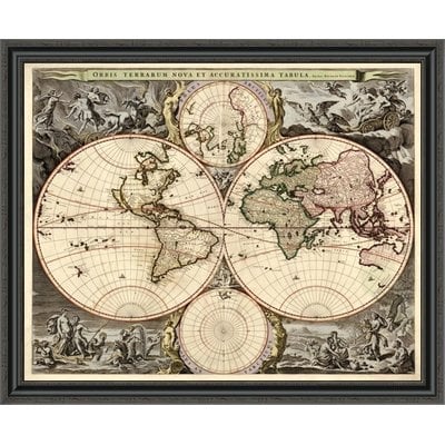 'World Map' Framed Print - Image 0