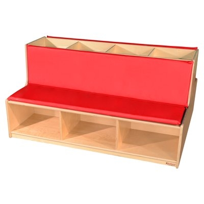 Read-A-Round Wood Storage Bench - Image 0