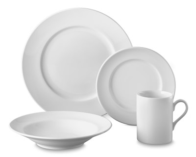 Brasserie All-White 16-Piece Dinnerware Set - Image 0