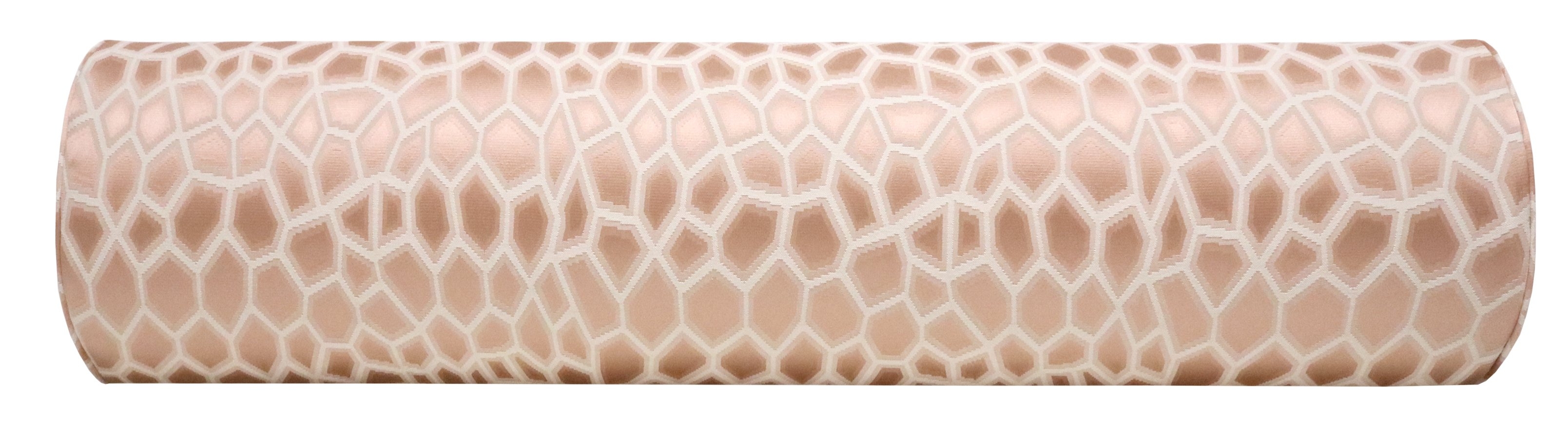 THE BOLSTER :: FAUX SILK SAFARI // BLUSH - QUEEN // 9" X 36" - Image 1