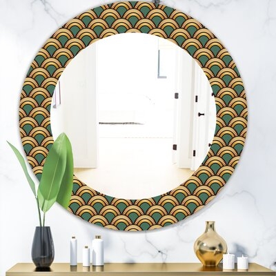 Art Deco Bohemian and Eclectic Frameless Wall Mirror - Image 0