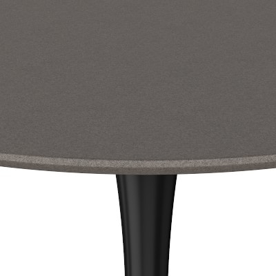 Tulip Indoor/Outdoor Round Dining Table, 56", Concrete Base, Grey Top - Image 4