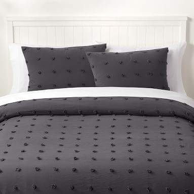 Tufted Dot Duvet Cover, Twin/Twin XL, Ivory - Image 4