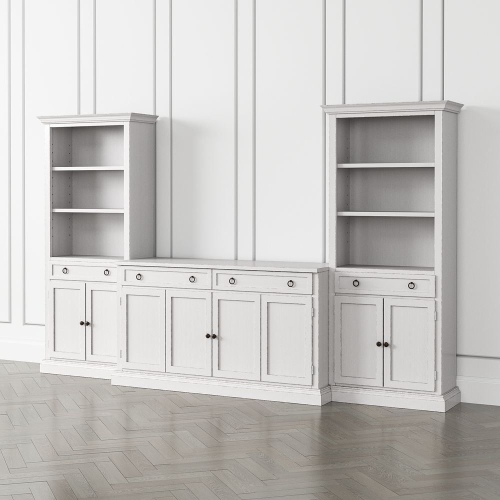 Cameo Dama 3-Piece Entertainment Center with Storage Bookcases - Image 0