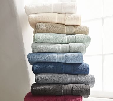PB Classic Organic Towels, Bath, Flagstone - Image 4