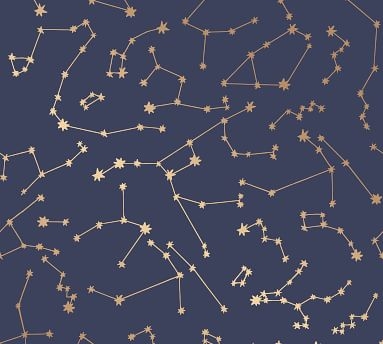 Constellations Navy Wallpaper - Image 3