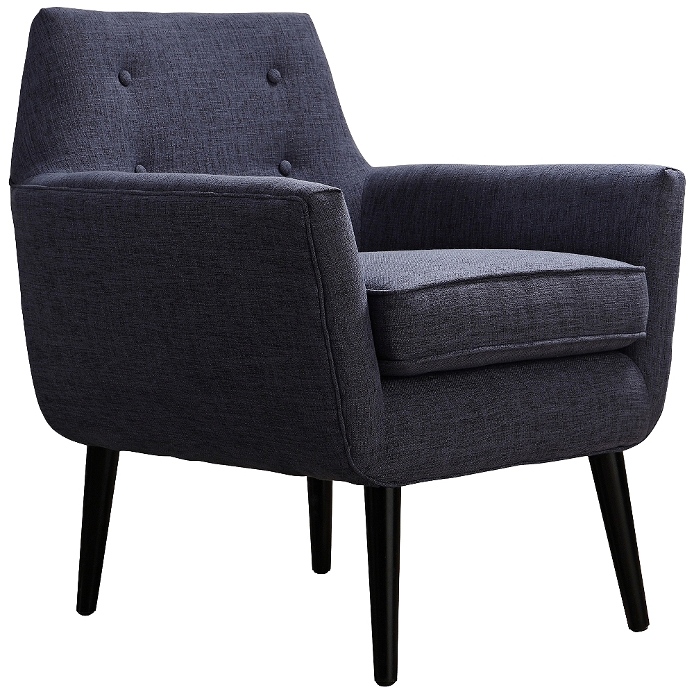 Clyde Navy Linen Armchair - Style # 8C386 - Image 0
