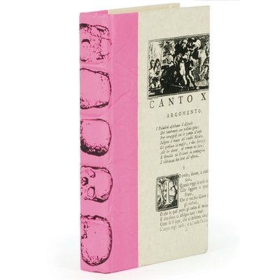 Pink/Cream Skull Decorative Book - Image 0