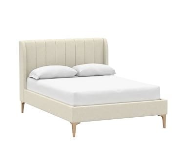 Avalon Full Bed, Basketweave Slub Oatmeal (A) - Image 0