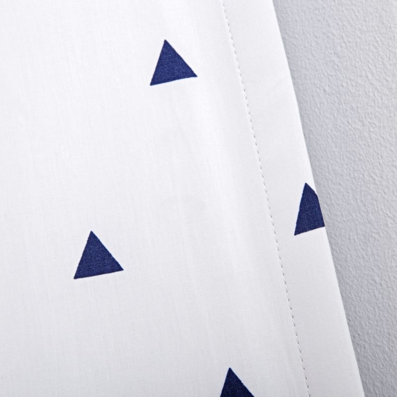 Little Prints Blue Triangle 63" Blackout Curtain - Image 7