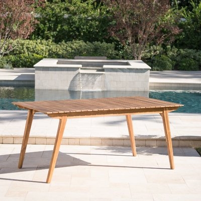Lindquist Outdoor Wooden Dining Table - Image 0
