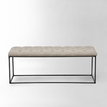 Tufted Bench - Flax - Image 3