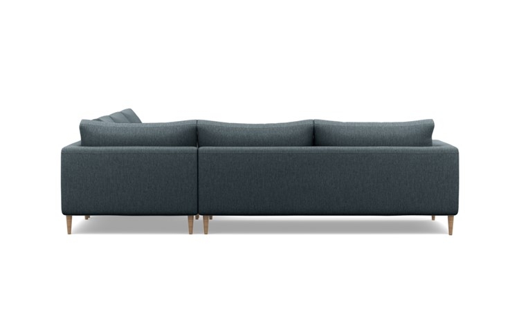 Asher Corner Sectional with Blue Rain Fabric and Natural Oak legs - Image 2