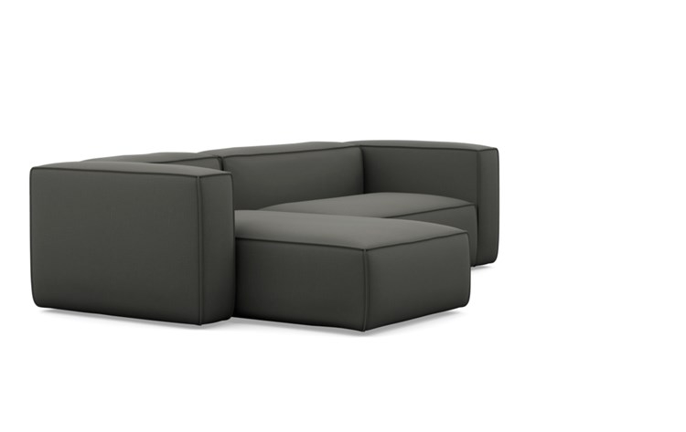 Gray Sectionals with Charcoal Fabric - Image 1