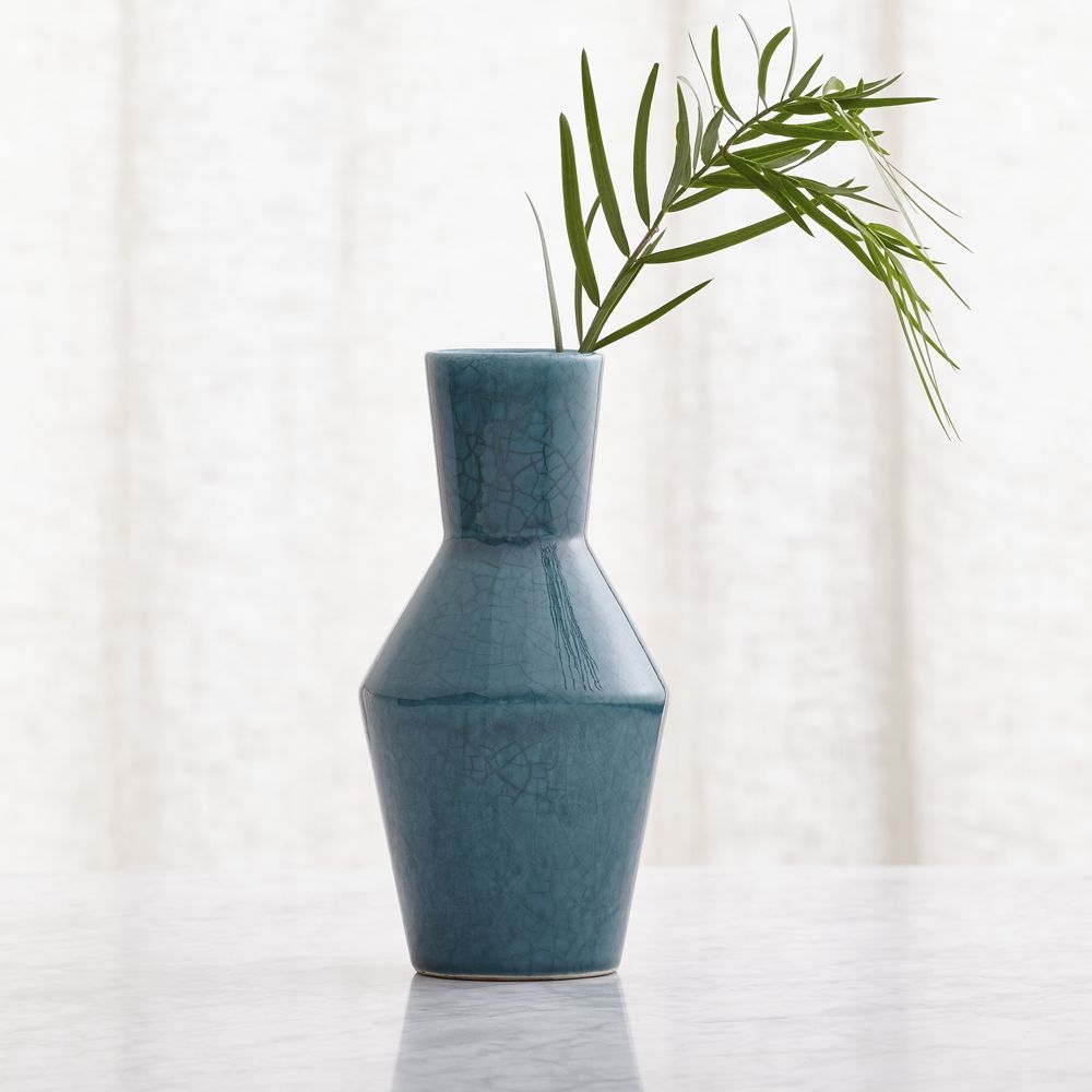 Mireya Teal Vase - Image 0