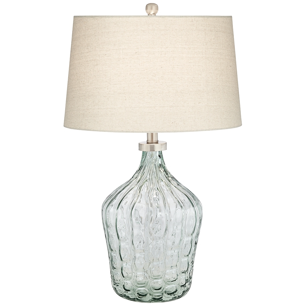 Seagrass Clear Green Art Glass Table Lamp - Style # 60M73 - Image 0