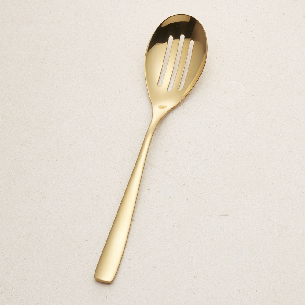 Gold Slotted Serving Spoon - Image 0