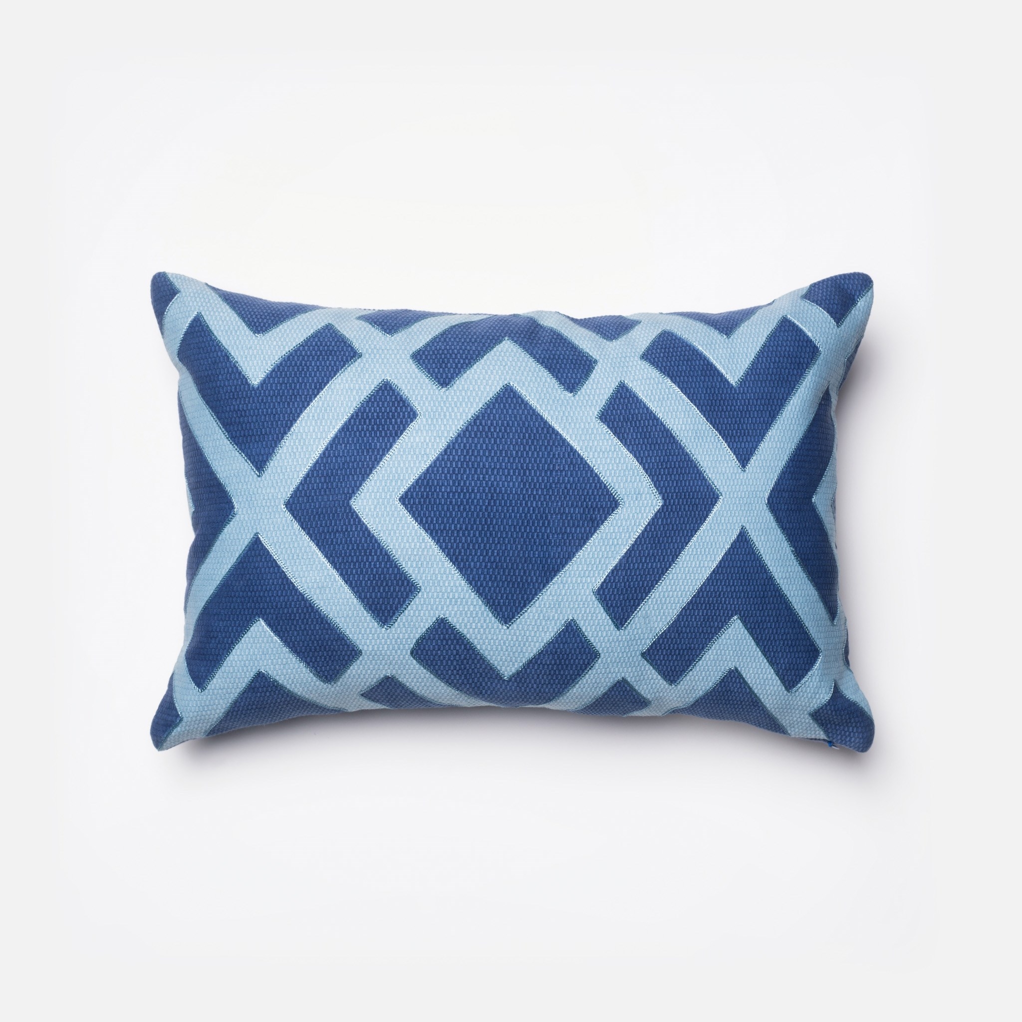PILLOWS - BLUE / BLUE - 13" X 21" Cover w/Down - Image 0