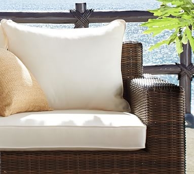 Torrey Papasan Chair Cushion Slipcover, Sunbrella(R) Natural - Image 1