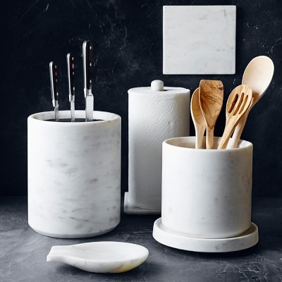 Marble Knife Holder with Kapoosh(R) Insert - Image 1