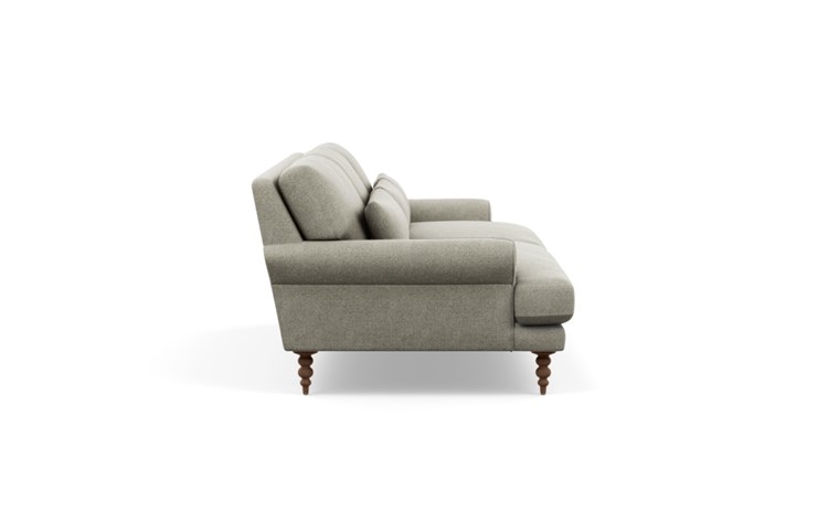 Maxwell Sofa with Sesame Fabric and Oiled Walnut legs - Image 2