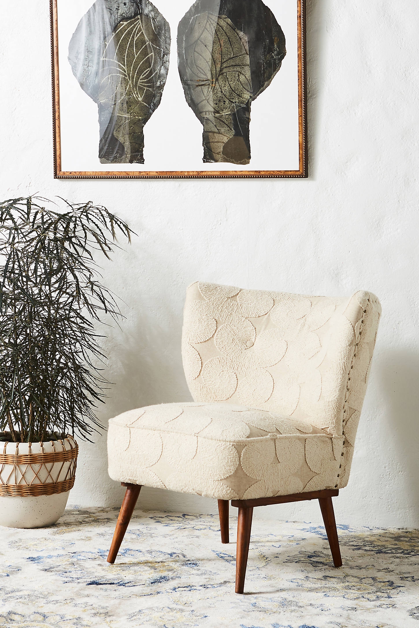 Mumbai Accent Chair By Anthropologie in Beige - Image 0