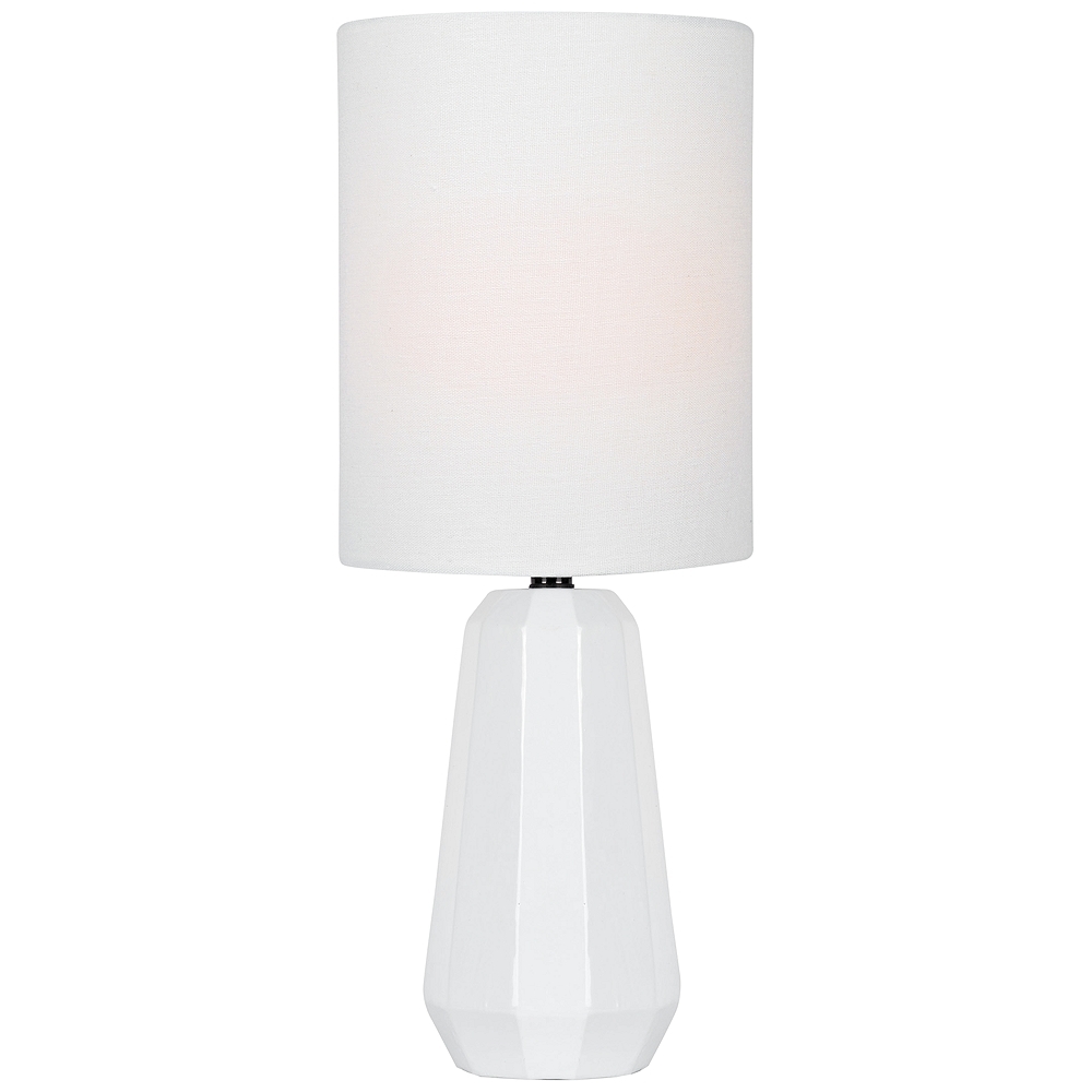 Lite Source Charna 17 1/2"H White Ceramic Accent Table Lamp - Style # 56J93 - Image 0