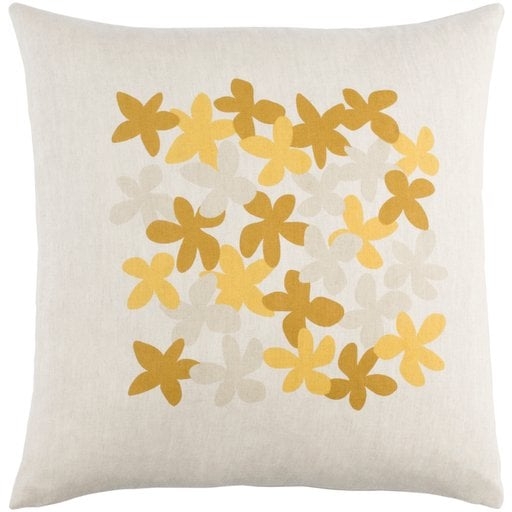 Little Flower LE-002 22"L x 22"W Pillow Cover - Image 1