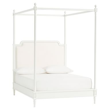 Colette Canopy Bed, Queen, Simply White - Image 0