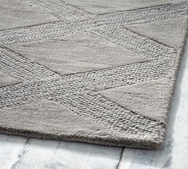 Chase Textured Hand Tufted Wool Rug, 9x12', Natural - Image 2