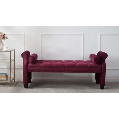 Belby Roll Arm Upholstered Bench - Image 0