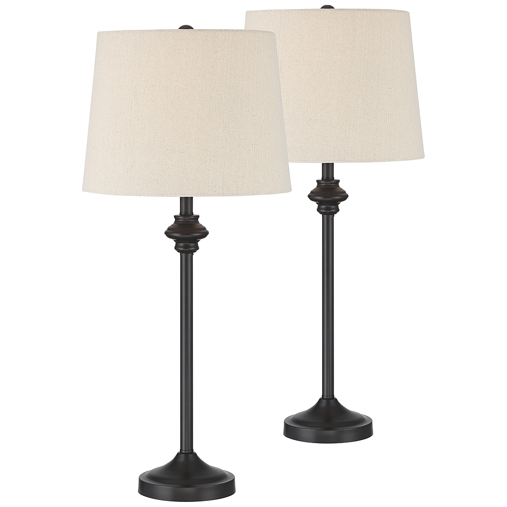 Lynn Bronze Buffet Table Lamps Set of 2 - Style # 67Y75 - Image 0