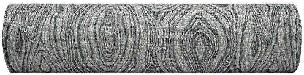 THE BOLSTER :: AGATE LINEN PRINT // GRAPHITE - QUEEN // 9" X 36" - Image 1